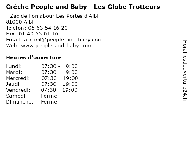 Crèche People and Baby - Les Globe Trotteurs à Albi: adresse et heures d'ouverture