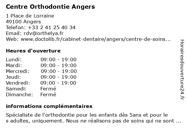 Dr Victor Maron - Chirurgien-dentiste à Angers: adresse et heures d'ouverture