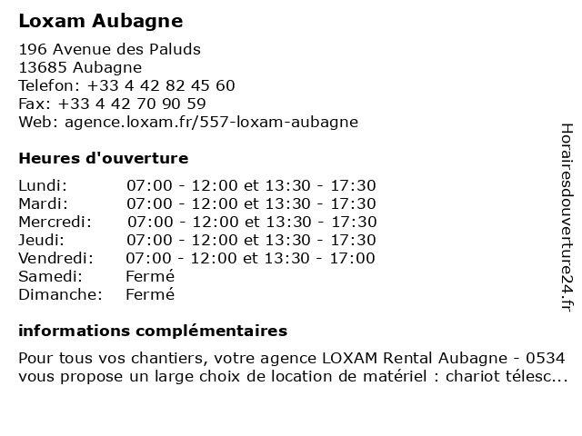 Loxam aubagne Loxam aubagne