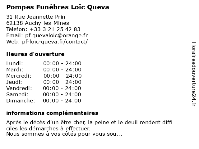 Pompes Funebres Marbrerie Loic Queva Rue Jeannette Prin Auchy Les Mines