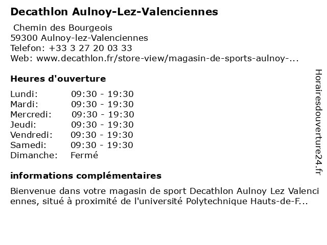 decathlon valenciennes