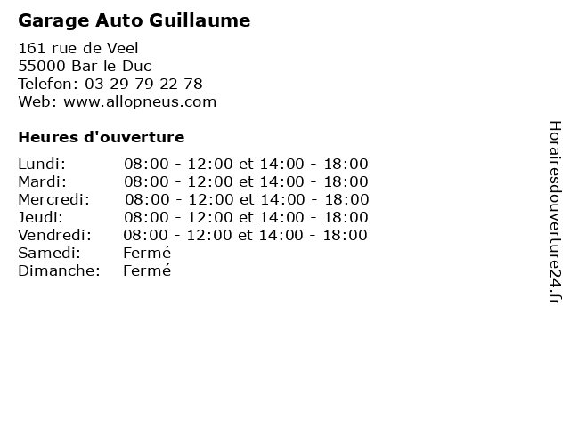 Garage Automobile Guillaume à Bar-le-Duc