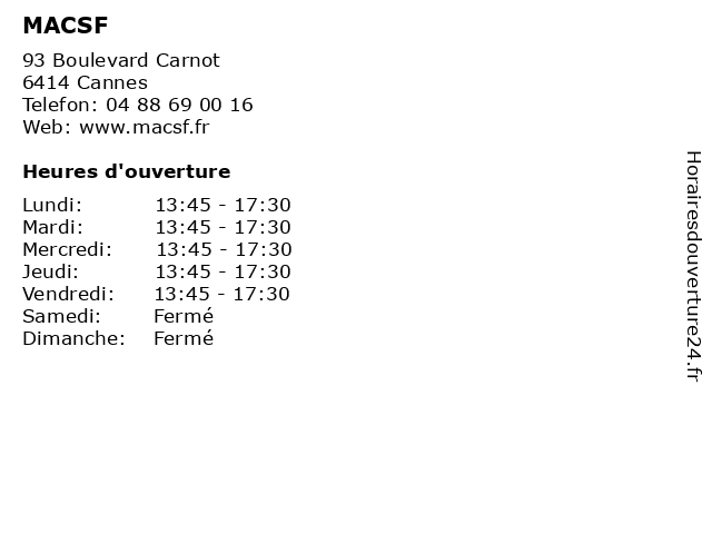 Macsf paris adresse Macsf paris adresse