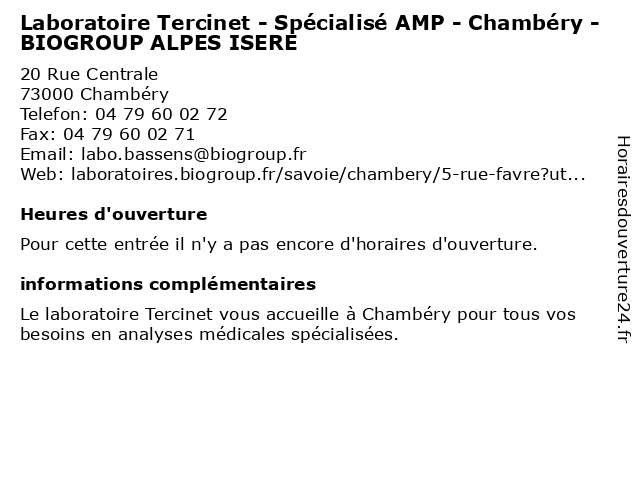 Biogroup - Laboratoire Des Vosges - Spécialisé Amp