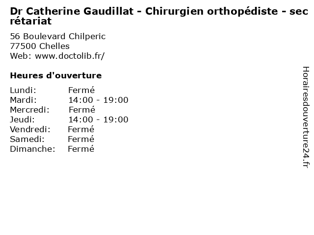 catherine gaudillat orthopediste 