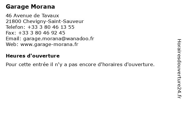 Garage Morana à Chevigny-Saint-Sauveur: adresse et heures d'ouverture