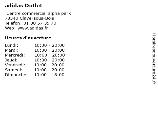 adidas outlet plaisir