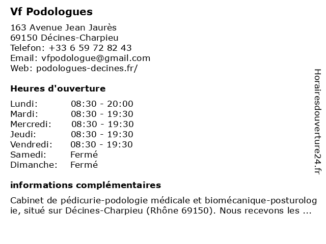 Fabien Magallon - Pédicure-podologue à Décines-Charpieu: adresse et heures d'ouverture