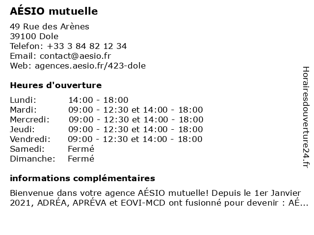 ᐅ Horaires d'ouverture „Adrea Mutuelle" | 49 Rue des ...