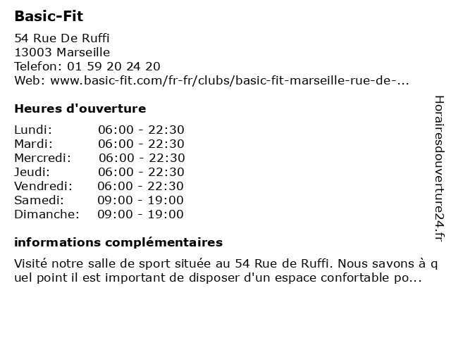 Basic Fit Marseille Porte D Aix