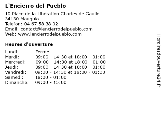L'Encierro del Pueblo à Mauguio: adresse et heures d'ouverture