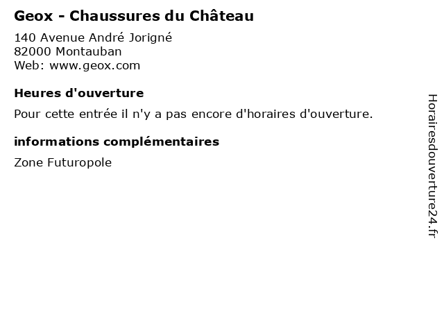 Boutique Geox Colomiers Chaussures Du Chateau 3 Avenue Boutique Geox Colomiers Chaussures Du Chateau 3 Avenue