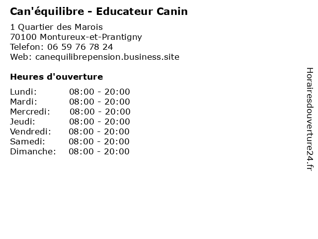 Can'équilibre - Educateur Canin à Montureux-et-Prantigny: adresse et heures d'ouverture