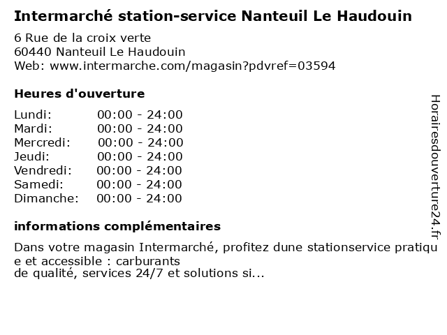 Intermarche Nanteuil Le Haudouin Photos www.horairesdouverture24.fr