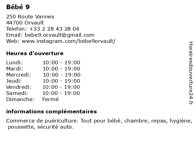 ᐅ Horaires D Ouverture Autour De Bebe 250 Route De Vannes A Orvault ᐅ Horaires D Ouverture Autour De Bebe 250 Route De Vannes A Orvault
