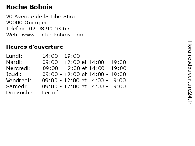 Roche Bobois à Quimper: adresse et heures d'ouverture