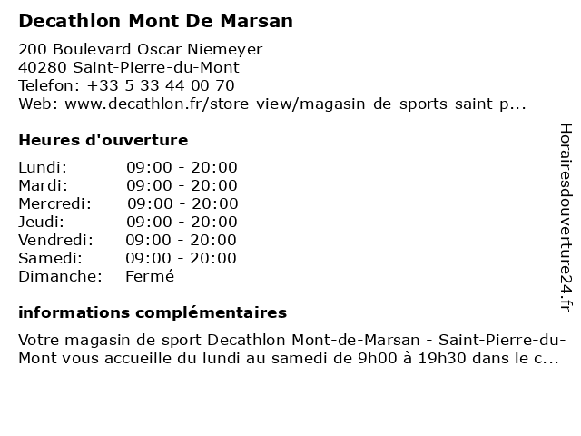 decathlon mont de marsan