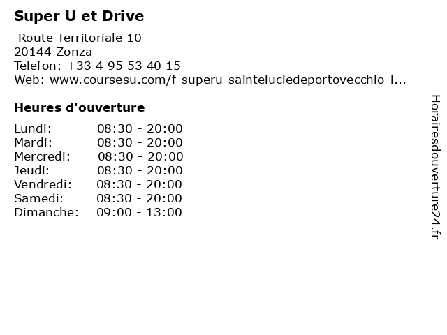 Super U Sainte Lucie De Porto Vecchio Drive
