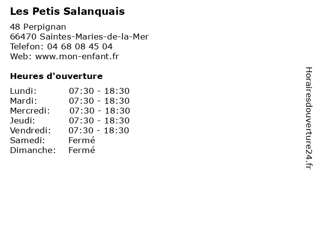 Les Petis Salanquais à Saintes-Maries-de-la-Mer: adresse et heures d'ouverture