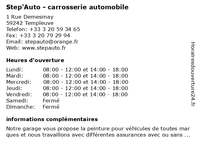 STEP AUTO TEMPLEUVE (59242)