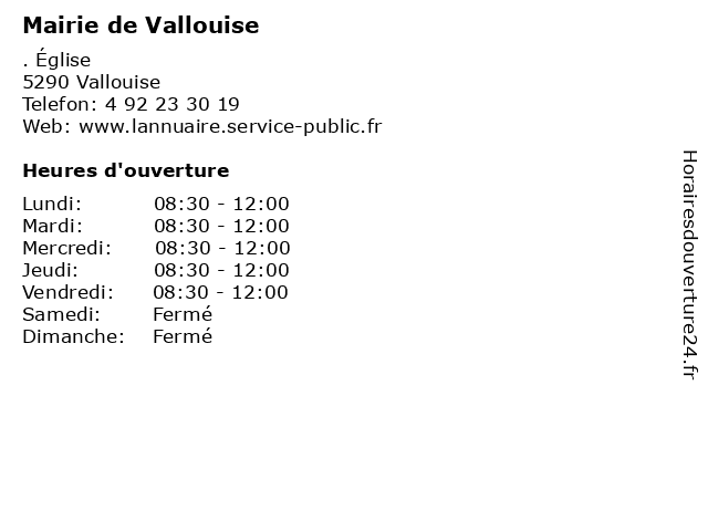Mairie de Vallouise à Vallouise: adresse et heures d'ouverture