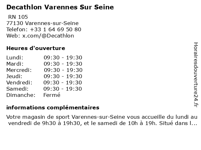 decathlon varennes