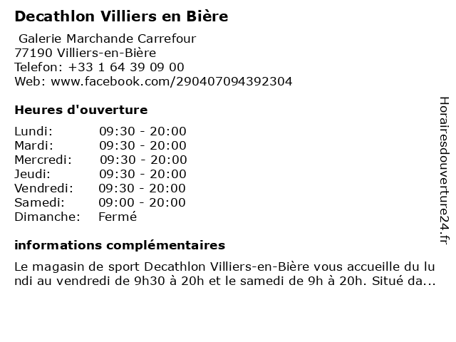 decathlon villiers